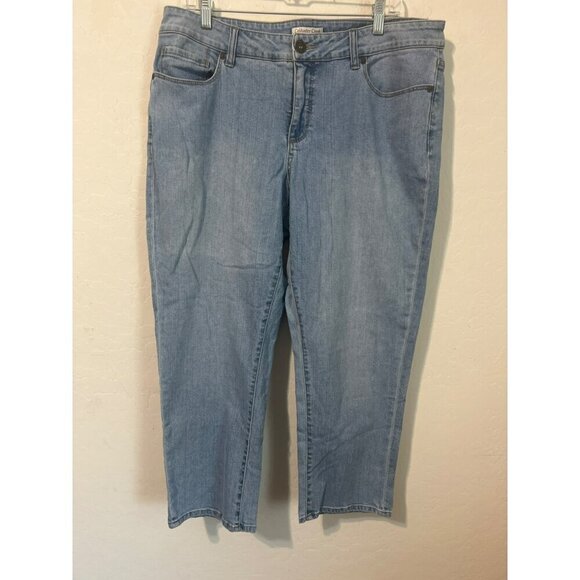 Coldwater Creek City Fit Light Wash Sz 16 Jeans Lightweight - Picture 1 of 7